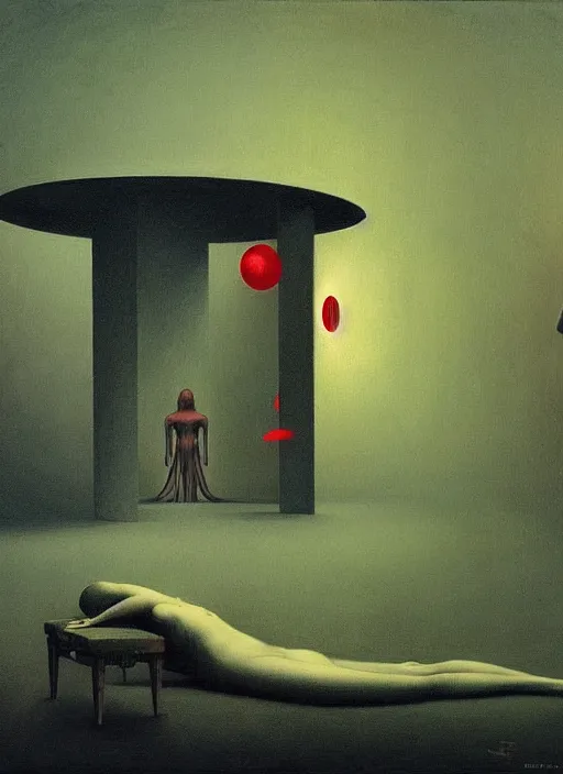 Prompt: inside a time machine traveling at speed of light, Edward Hopper and James Gilleard, Zdzislaw Beksinski, Mark Ryden, Wolfgang Lettl highly detailed, hints of Yayoi Kasuma