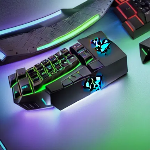 Image similar to razer gaming pistol