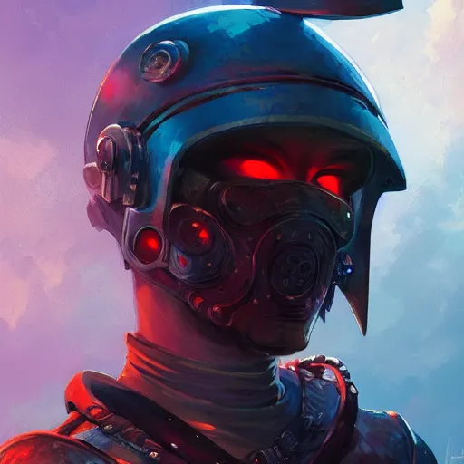 Image similar to cyberpunk viking helmet mask warrior goddess robot ninja fantasy, art gta 5 cover, official fanart behance hd artstation by jesper ejsing, by rhads, makoto shinkai and lois van baarle, ilya kuvshinov, ossdraws