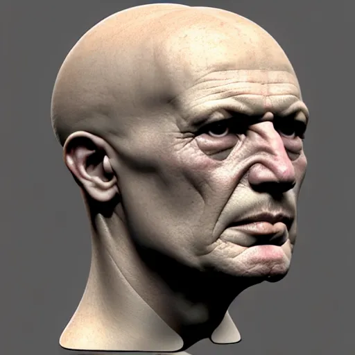 Patrick Stewart Face Sculpt — polycount