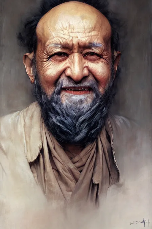 Prompt: hyper realistic painting portrait of baron samedhi by stjepan sejic, norman rockwell, roberto ferri and ruan jia, john william waterhouse, godward, david kassan, beksinski, hr giger