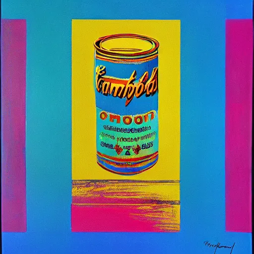 Prompt: a impasto oil painting of beautiful, symmetric pattern by andy warhol, blue color scheme, cyan colors, gold highlights, ultra high details, triade color scheme, golden ratio, symmetrie