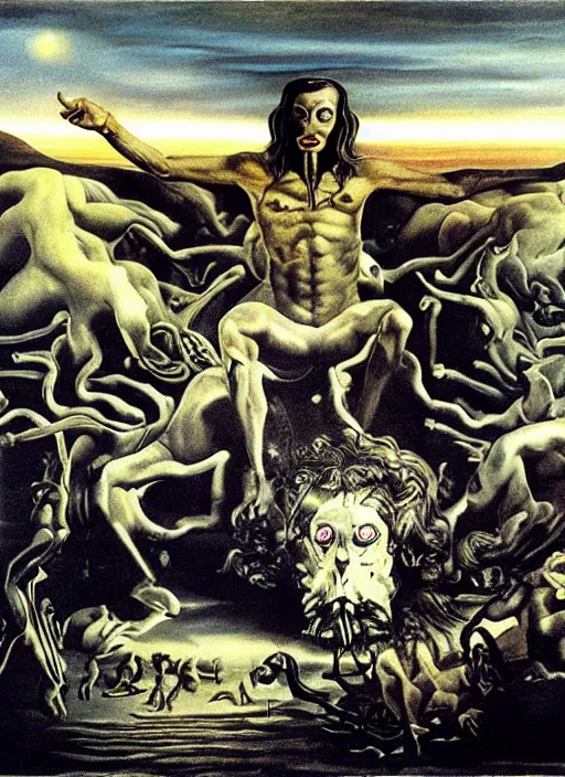 Image similar to Satan dream for me, Dali, highly detailed