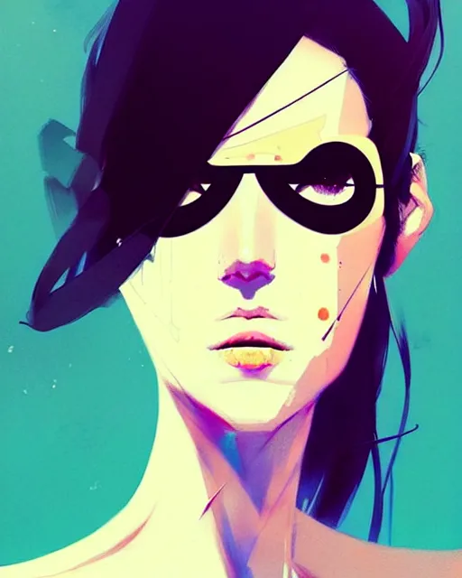 Image similar to a ultradetailed beautiful painting of a stylish woman with an eyepatch over her left eye, by conrad roset, greg rutkowski and makoto shinkai trending on artstation