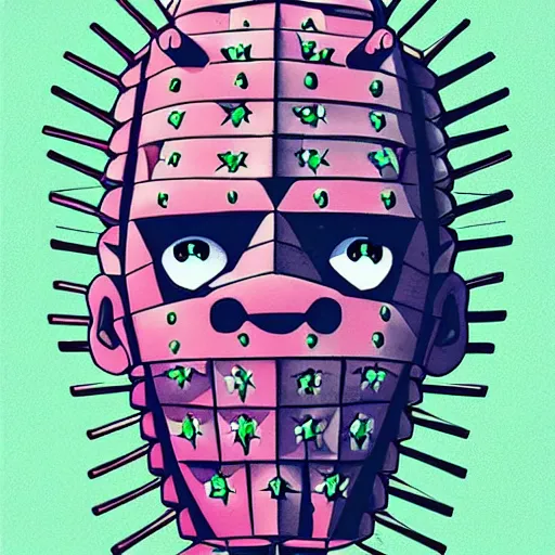 Portrait Of Cute Pinhead Hellraiser Summertime Stable Diffusion