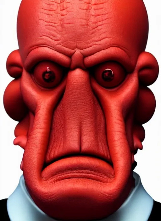 Image similar to 3 0 0 0 ( dr. john a. zoidberg ), portrait photography feroflex photorealistic studio lighting ektachrome detailed intricate face details, ultradetails, beautiful face, realistic shaded perfect face, extremely fine details