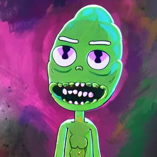 Image similar to pickle rick from rick and morty