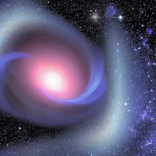 Image similar to iris are black holes to other galaxies