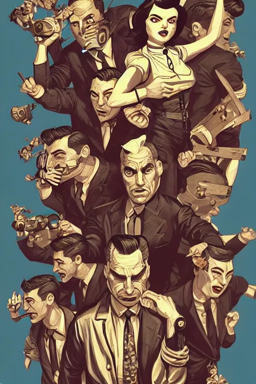 Image similar to fulls of rats. pop art, pixel, bioshock art style, gta chinatown art style, dynamic proportional, dynamic composition, face features, body features, ultra realistic art, digital painting, concept art, smooth, sharp focus, illustration, intricate, without duplication, elegant, confident posse, art by artgerm and richard hamilton and mimmo rottela