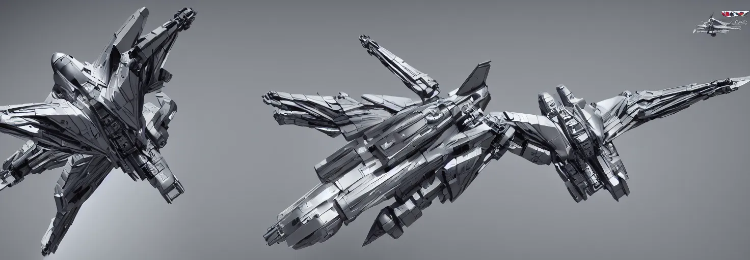 Image similar to symmetry!! a mechanized eagle with it's wings spread, gunmetal grey, top down view!! mecha, jet fighter, space shuttle, robotic, highly detailed, artstation, super realistic, unreal engine