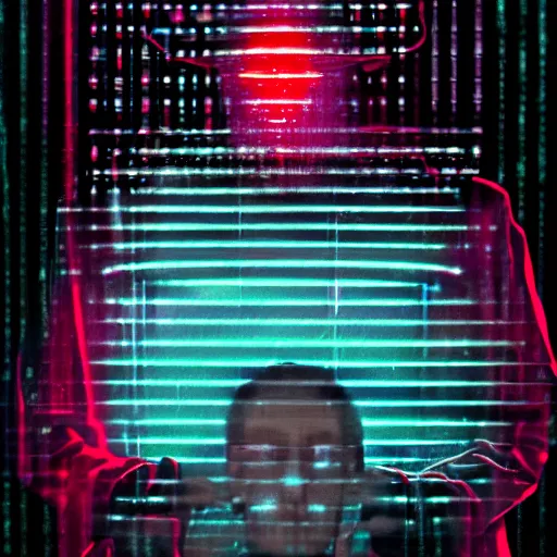 Prompt: close up photograph portrait of cyber pope in his foggy techno church