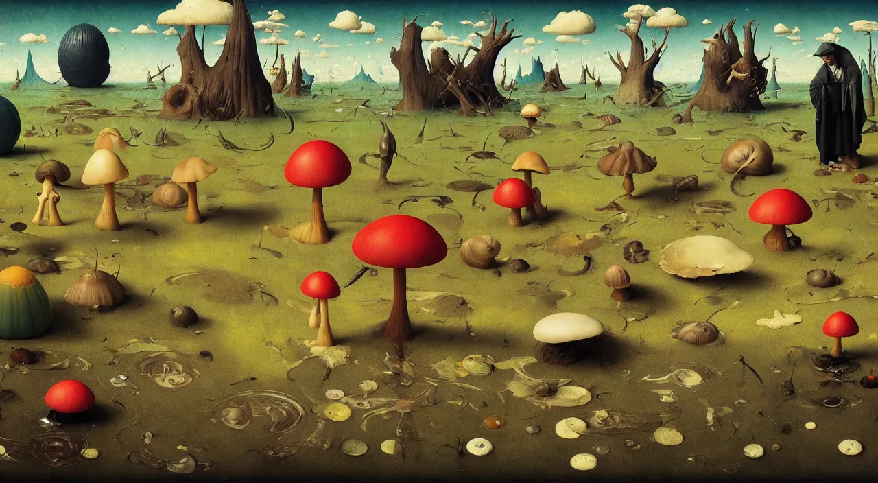 Prompt: single flooded simple!! snail toadstool anatomy, very coherent and colorful high contrast masterpiece by norman rockwell franz sedlacek hieronymus bosch dean ellis simon stalenhag rene magritte gediminas pranckevicius, dark shadows, sunny day, hard lighting