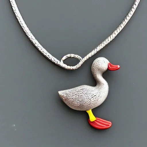 Image similar to duck with necklace