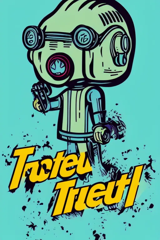 Image similar to fallout 7 6 retro futurist illustration art by butcher billy, sticker, colorful, illustration, highly detailed, simple, smooth and clean vector curves, no jagged lines, vector art, smooth andy warhol style