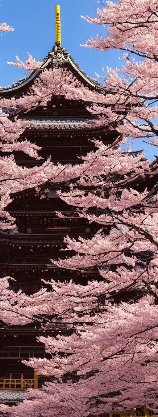 Image similar to a Japanese Shinto Temple in the midst of a stunning Sakura Garden, in the style of Sekiro Shadows Die Twice, artful, rendered in CryEngine, Japanese aesthetic