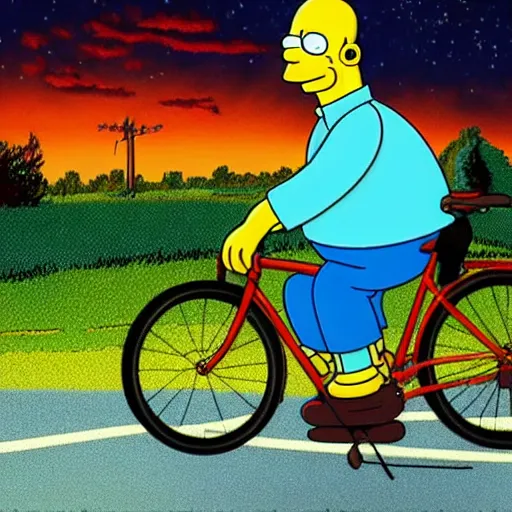 Prompt: Homer Simpson in scene from Stranger Things, photorealistic, cinematography,