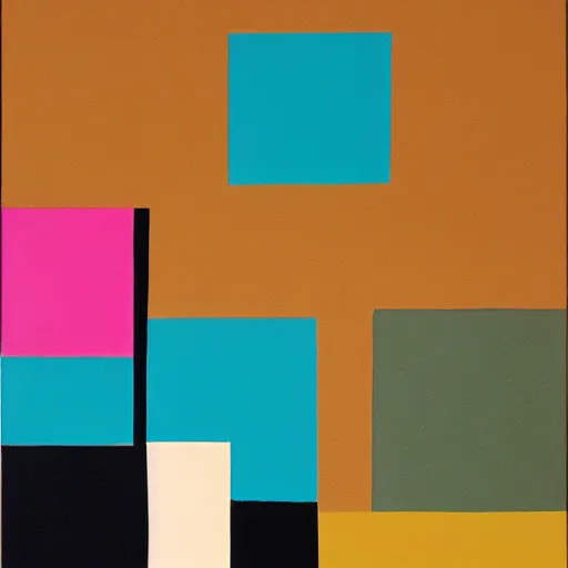 Prompt: A painting of an iphone, abstract painting in the style of Sophie Taeuber-Arp and Gary Hume and Tatsuro Kiuchi, flat colour-block style, geometric abstraction, earthy light pastel colours