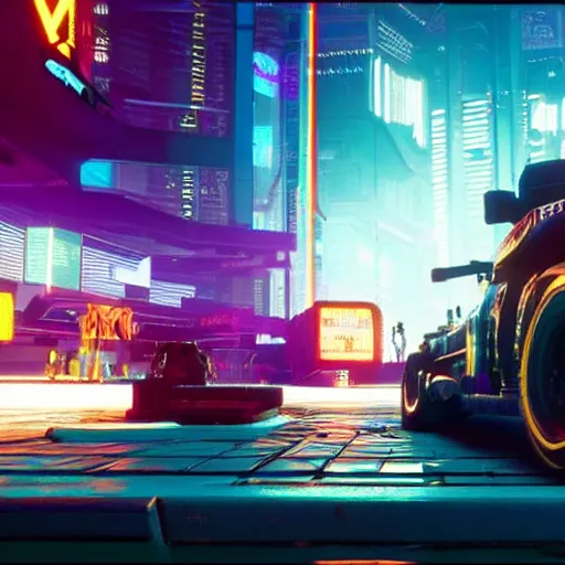 Image similar to Cyberpunk 2077 in PlayStation 1 graphics