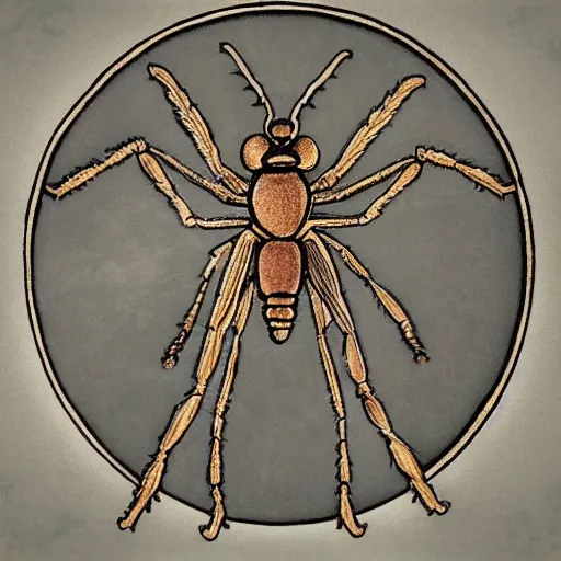 Prompt: Vitruvian Insect