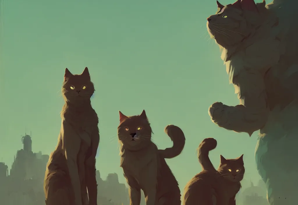 Image similar to portrait of joe biden and giant cat standing together, fantasy, by atey ghailan, by greg rutkowski, by greg tocchini, by james gilleard, by joe gb fenton, dynamic lighting, gradient light green, brown, blonde cream, salad and white colors in scheme, grunge aesthetic