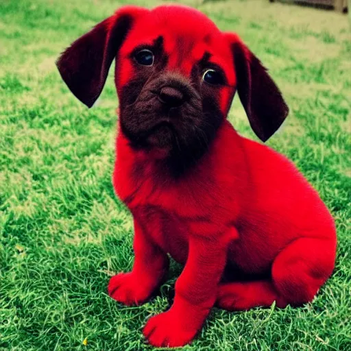 Image similar to adorable crimson puppy