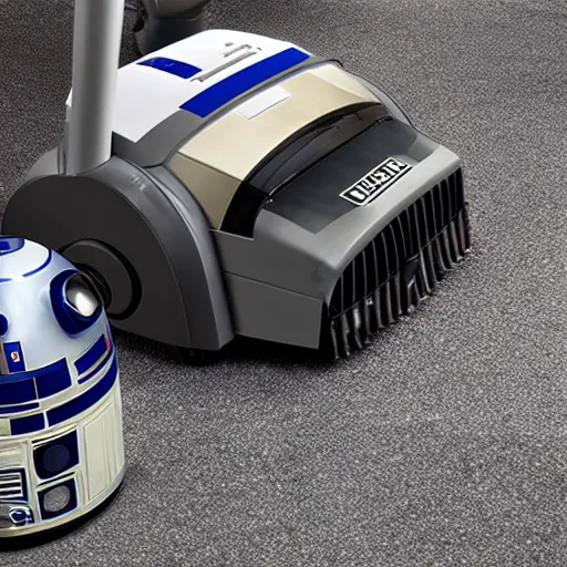 Image similar to r 2 d 2 as karcher wd 2 vacuum cleaner, product photo 8 k,