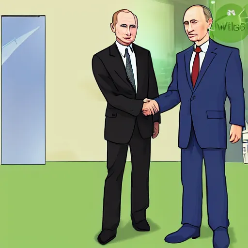 Image similar to WikiHow page on how to handle an encounter with Vladimir Putin, detailed