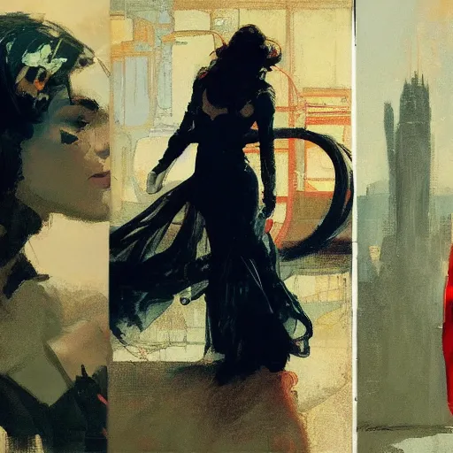 Image similar to ncis, intricate, elegant, highly detailed, greg manchess, mucha, liepke, ruan jia, jeffrey catherine jones, ridley scott