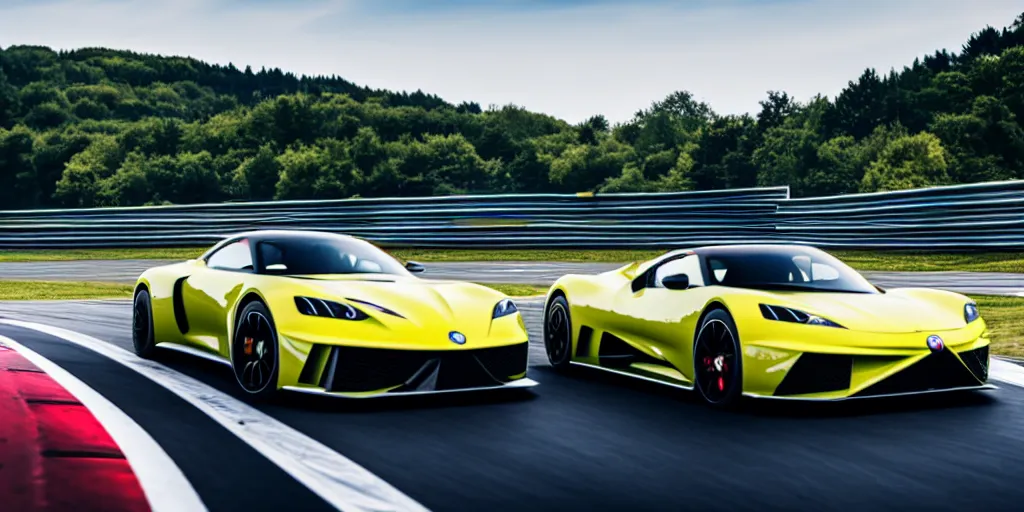 Image similar to 2 0 2 3 sport car 4 k on the nurburgring