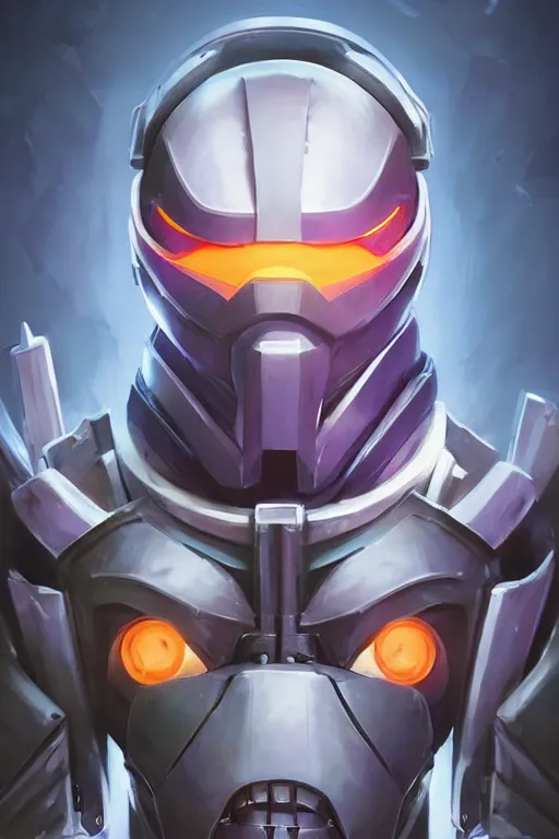 Image similar to epic mask helmet robot ninja portrait stylized as fornite style game design fanart by concept artist gervasio canda, behance hd by jesper ejsing, by rhads, makoto shinkai and lois van baarle, ilya kuvshinov, rossdraws global illumination radiating a glowing aura global illumination ray tracing hdr render in unreal engine 5