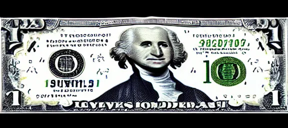 Image similar to Steve harvey as George Washington on the 1 dollar bill