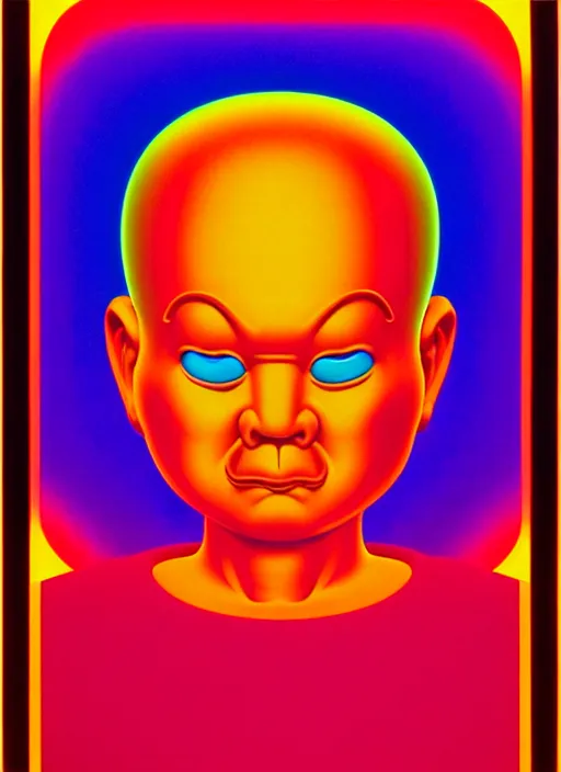 Prompt: devil by shusei nagaoka, kaws, david rudnick, airbrush on canvas, pastell colours, cell shaded, 8 k