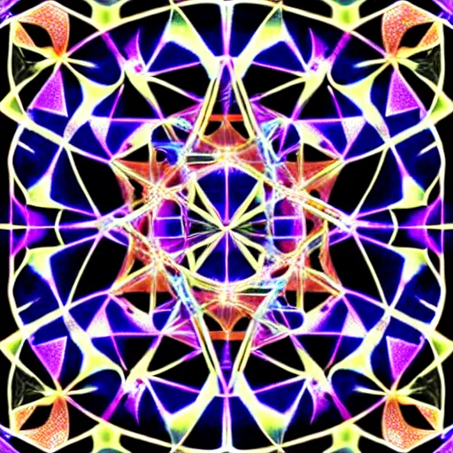 Image similar to sacred geometry fractal art, mandala