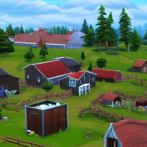 Image similar to The Sims 4: Gulag Camp, video game