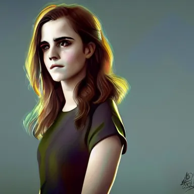 Image similar to portrait of emma watson, digital art, artstation cgsociety masterpiece