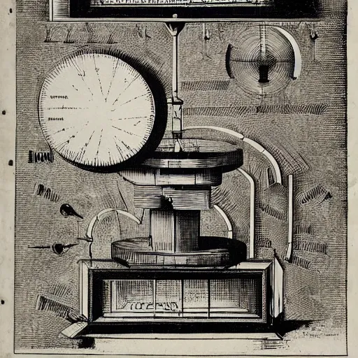 Image similar to schizophrenic diagram of a mind - controlling machine by robert fludd