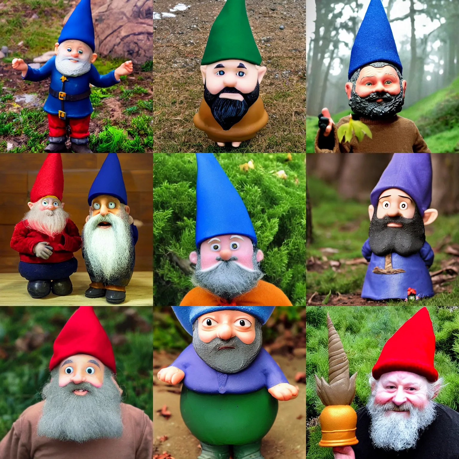 Prompt: david the gnome in real life