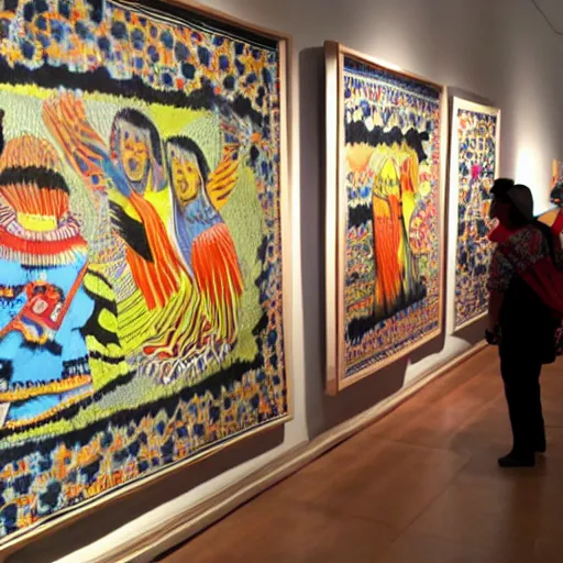 Image similar to peruvian art exhibition