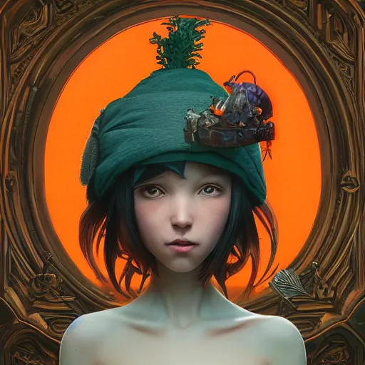 Image similar to anthropomorphic carrot, highly detailed vfx portrait, unreal engine, greg rutkowski, loish, rhads, caspar david friedrich, makoto shinkai and lois van baarle, ilya kuvshinov, rossdraws, elegent, tom bagshaw, alphonse mucha, global illumination, detailed and intricate environment.