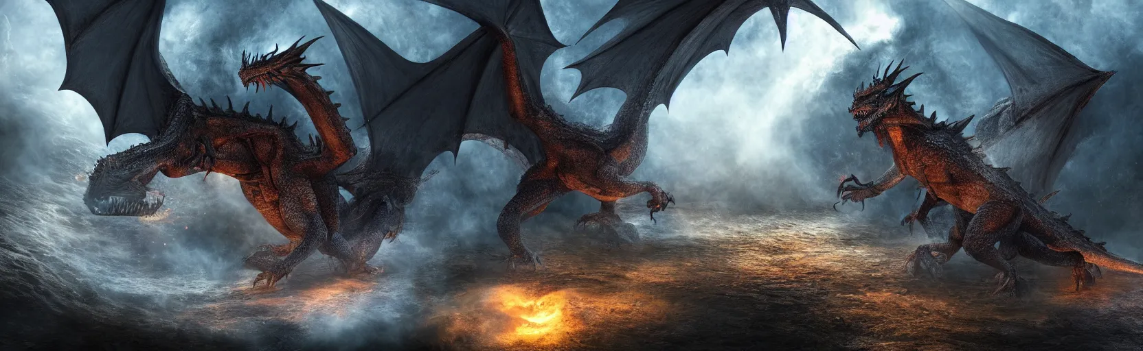 Prompt: A dragon emerging from a dimensional portal, high quality photo, dramatic light, photorealistic, 8k,