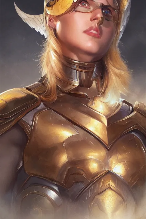 Image similar to amazon valkyrie athena, d & d, fantasy, portrait, highly detailed, headshot, digital painting, trending on artstation, concept art, sharp focus, illustration, art by artgerm and greg rutkowski and magali villeneuve