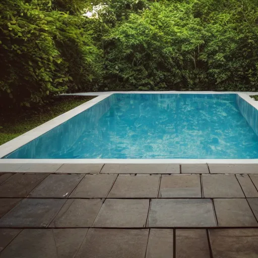 Image similar to a portrait of liminal space with pools