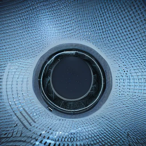 Image similar to starship exiting stargate with molten honeycomb structure, octane render, unreal engine, 8 k,