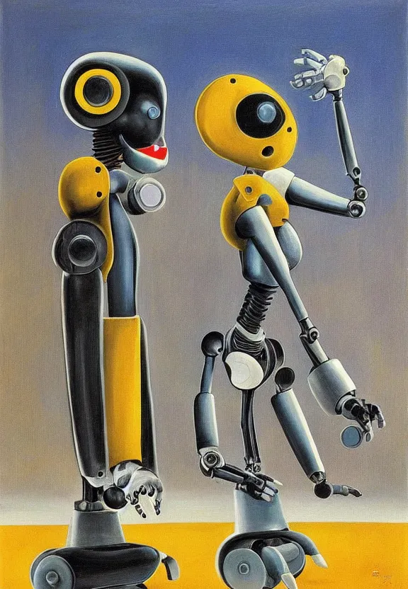 Prompt: robots by salvidor dali