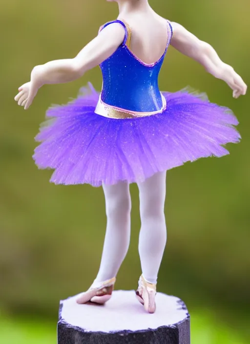 Prompt: Product Introduction Photos, 4K, Long view, Full body, 80mm resin detailed miniature of a Ballerina Girl