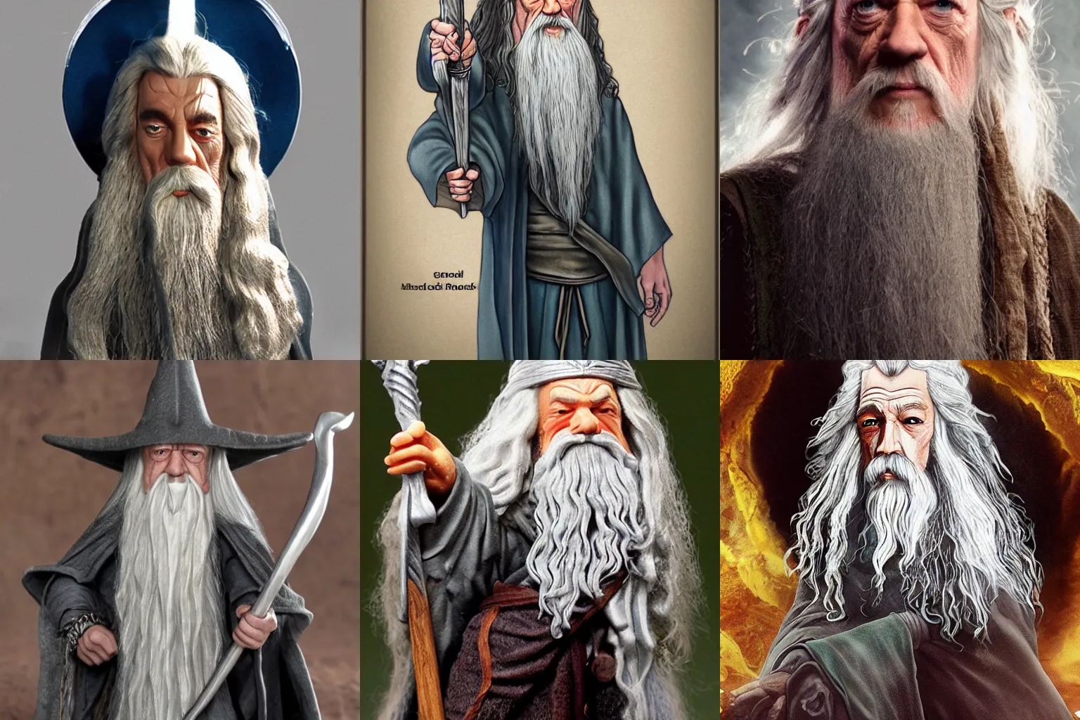 Prompt: Gandalf made of rock