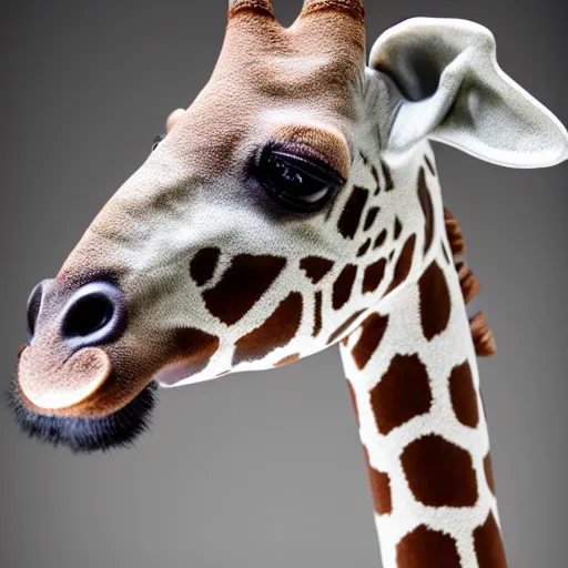 Prompt: photograph of a cute porcelain giraffe, chunky, kawaii, soft lighting, golden detailing, smooth, glazed, high quality, hd, 8k, sharp focus, studio lighting