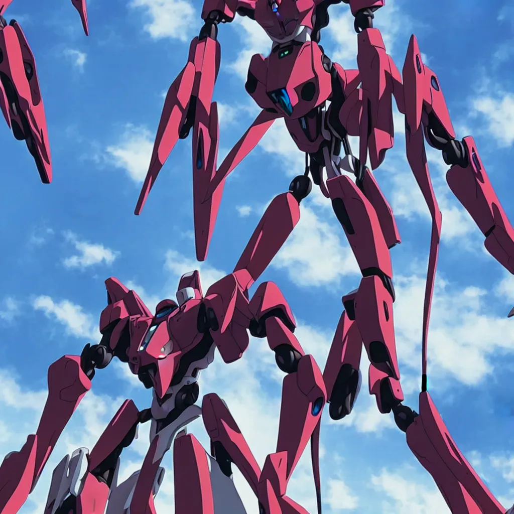 Image similar to cinematic upward view of photorealistic Evangelion EVA-01 mecha robot giant in city futuristic volumetric