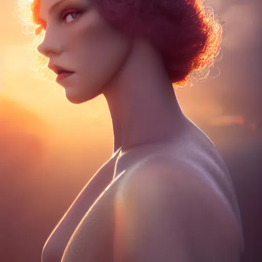 Prompt: photographic portrait of a stunningly beautiful gothic art deco female in soft dreamy light at sunset, god rays, contemporary fashion shoot, by edward robert hughes, annie leibovitz and steve mccurry, david lazar, jimmy nelsson, breathtaking, 8 k resolution, extremely detailed, beautiful, establishing shot, artistic, hyperrealistic, beautiful face, octane render