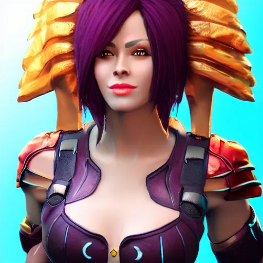 Image similar to a high quality render of vi from arcane, artstation